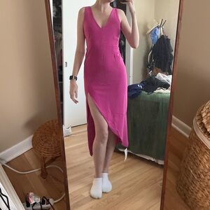 Abercrombie Plunge V-Neck Midi Dress